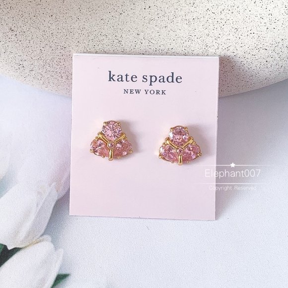 Kate Spade earrings pink crystal earrings